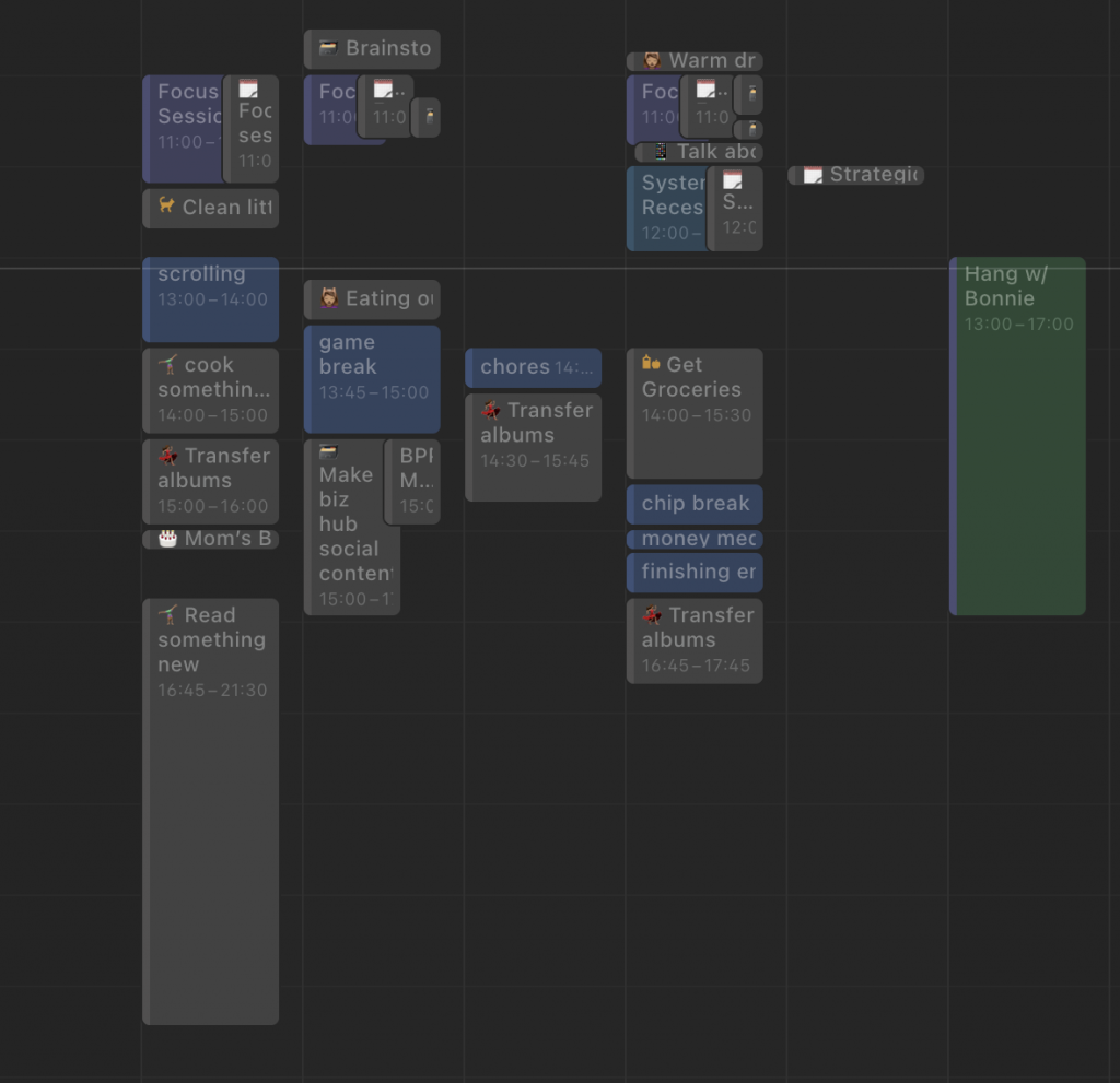 Tasks in notion calendar